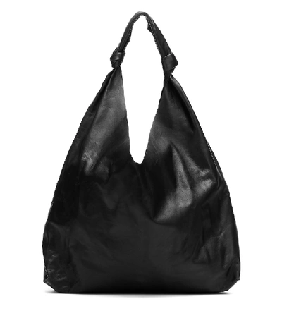 Shop The Row Bindle Leather Shoulder Bag In Black