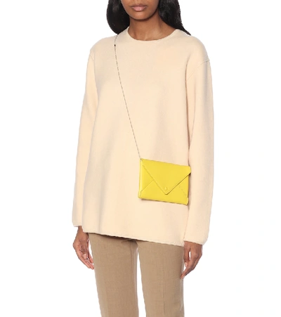 Shop The Row Envelope Small Leather Clutch In Yellow