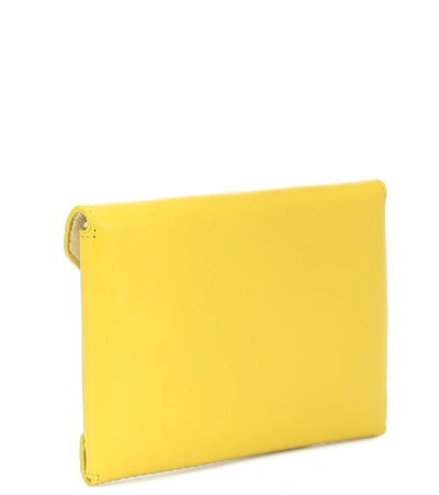 Shop The Row Envelope Small Leather Clutch In Yellow