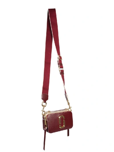 Shop Marc Jacobs Small The Sure Shot Bag In Bordeaux