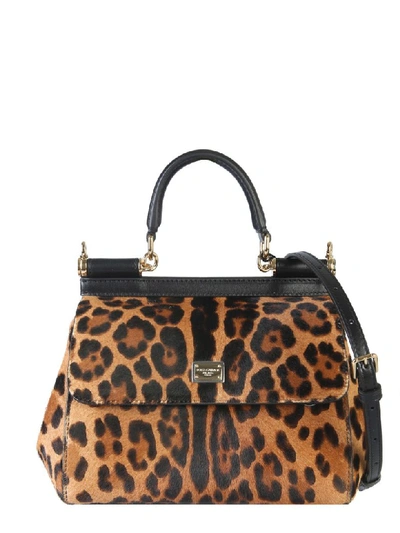 Shop Dolce & Gabbana Medium Sicily Bag In Animalier