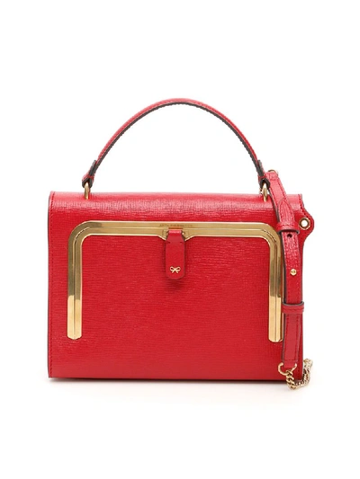 Shop Anya Hindmarch Small Postbox Bag In Carmine (red)