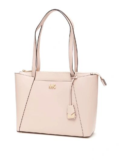 Shop Michael Michael Kors Maddie Tote Bag In Soft Pink (pink)