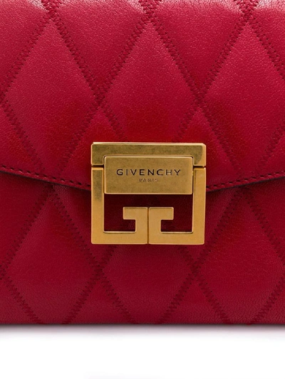 Shop Givenchy Gv3 Small Bag In Vermillon