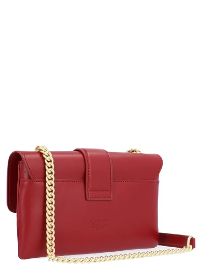 Shop Pinko Mini Love Soft Bag In Red