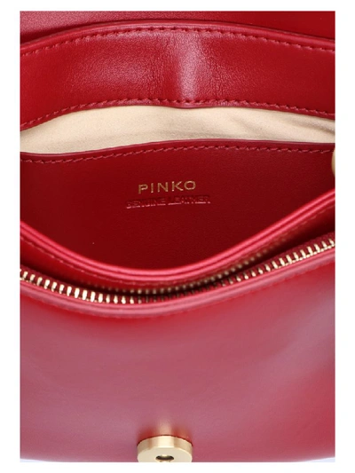 Shop Pinko Mini Love Soft Bag In Red