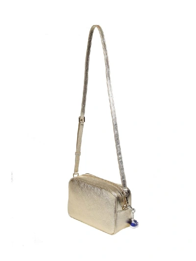 Shop Golden Goose Star Bag Shoulder Bag In Laminated Leather In Gold