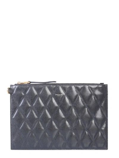 Shop Givenchy Gv3 Clutch In Nero