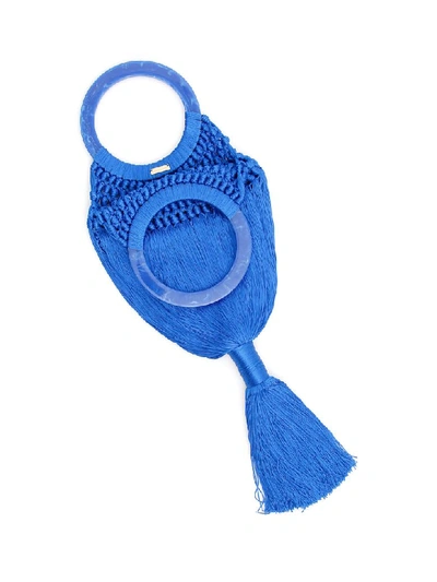 Shop Cult Gaia Small Angelou Bag In Cobalto (blue)