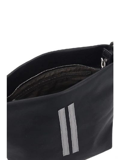 Shop Rick Owens Small Adri Shoulder Bag In Black Leather