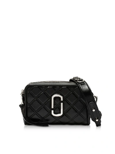 Shop Marc Jacobs Matelasse Softshot 21 Crossbody Bag In Black