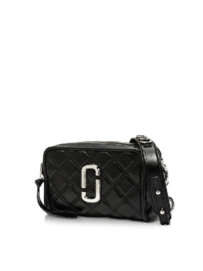 Shop Marc Jacobs Matelasse Softshot 21 Crossbody Bag In Black