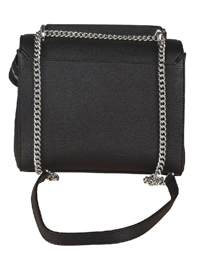 Shop Lancel Logo Shoulder Bag In Black
