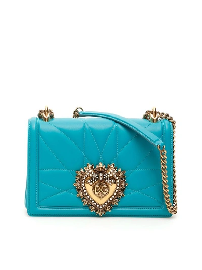 Dolce & Gabbana Women's Devotion Leather Top Handle Bag In Green, ModeSens