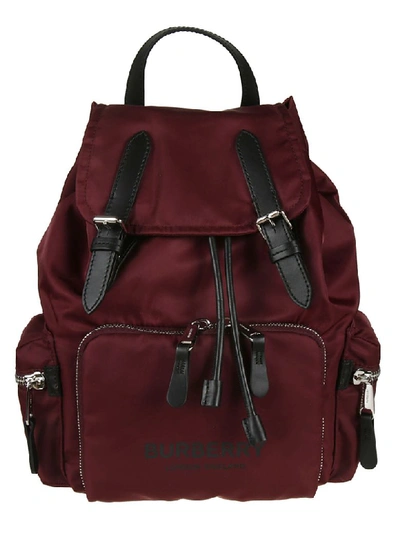 Shop Burberry Medium Rucksack Backpack In Burgundy