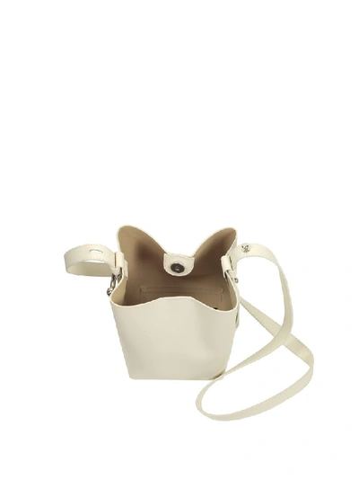 Shop Rebecca Minkoff Nappa Leather Mini Kate Bucket Bag In Clay