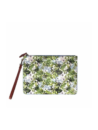 Shop Pinko Starnazzo Envelope With Floral Print In Multicolor (multicolor)