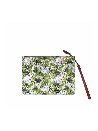 Shop Pinko Starnazzo Envelope With Floral Print In Multicolor (multicolor)