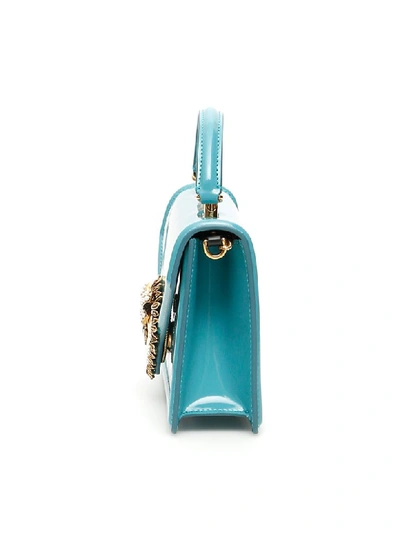 Shop Dolce & Gabbana Small Devotion Bag In Azzurro Pastello (light Blue)