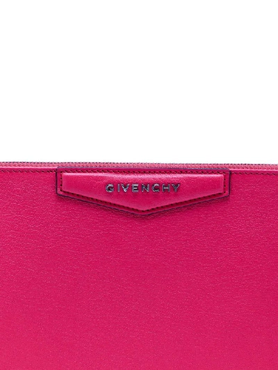 Shop Givenchy Antigona Md Pouch In Lipstick Pink