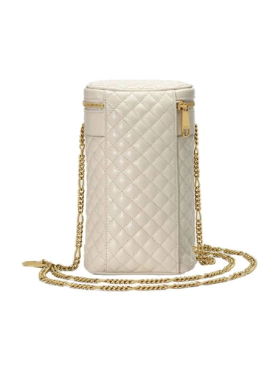 Shop Gucci Quilted Leather Belt Bag In White