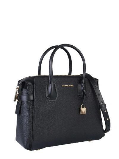 Shop Michael Michael Kors Mercer Bag In Nero