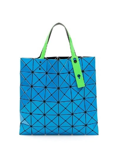 Shop Bao Bao Issey Miyake Lucent Tote Bag In Blue Green (light Blue)