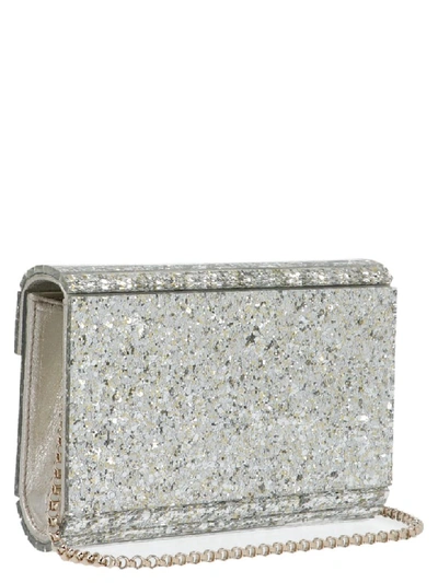 Shop Jimmy Choo Candy Bag In Silver