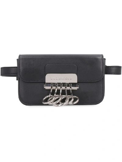 Shop Dsquared2 Key Leather Belt Bag In Black