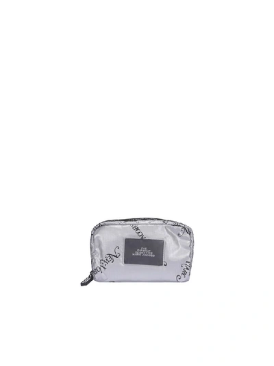 Shop Marc Jacobs The Ripstop New York Magazine Cosmetic Pouch In Silver