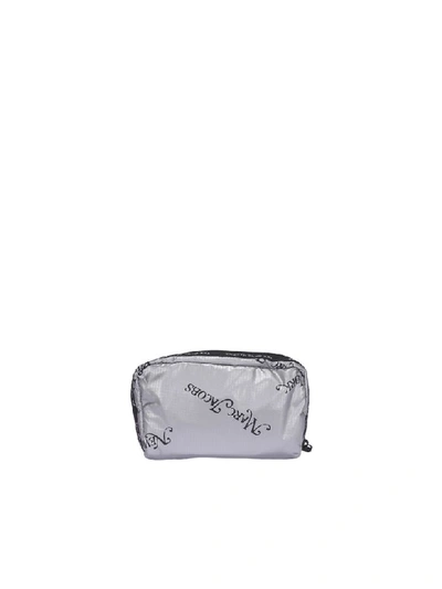 Shop Marc Jacobs The Ripstop New York Magazine Cosmetic Pouch In Silver