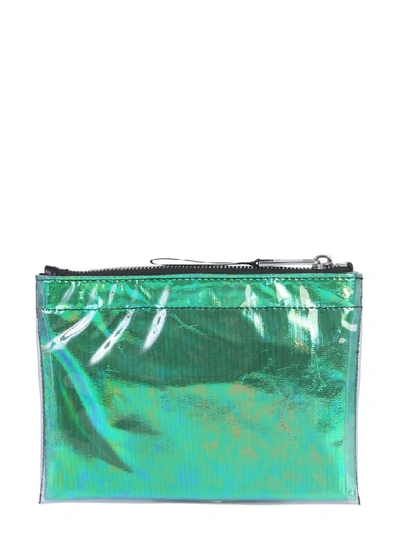 Shop Marc Jacobs Iridescent Pouch In Verde