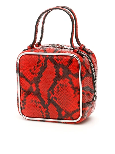 Shop Alexander Wang Halo Square Bag In Red (red)