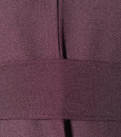 Shop Valentino Wool Cape In Purple