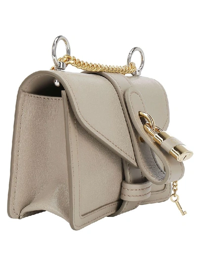 Shop Chloé Mini Shoulder Bag In Motty Grey
