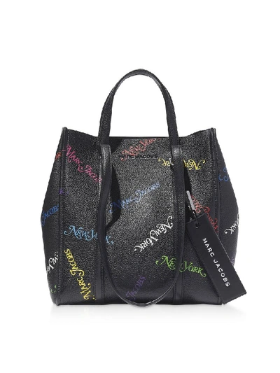 Shop Marc Jacobs New York Mag The Tag Tote 27 In Black
