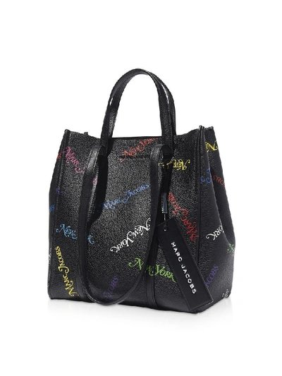 Shop Marc Jacobs New York Mag The Tag Tote 27 In Black