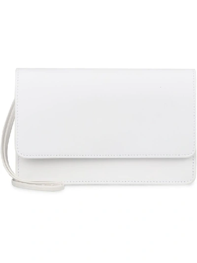 Shop Jacquemus Riviera Leather Mini-bag In White