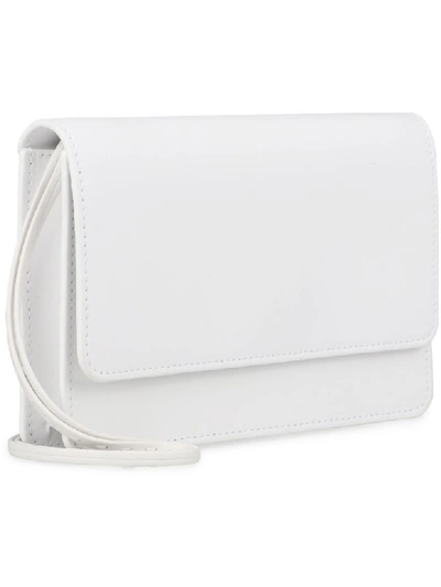 Shop Jacquemus Riviera Leather Mini-bag In White