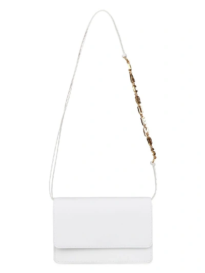 Shop Jacquemus Riviera Leather Mini-bag In White
