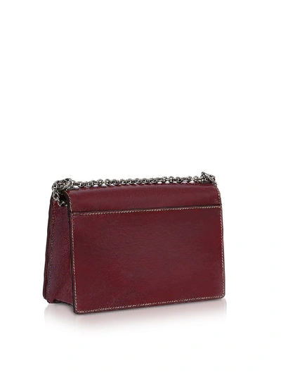 Shop Furla Glossy Leather Mimì S Crossbody Bag In Ribes