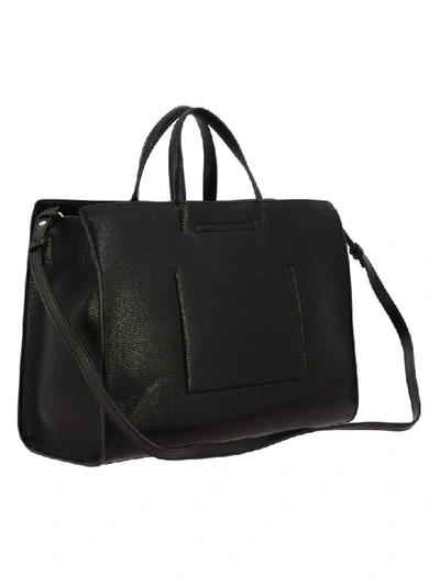 Shop Calvin Klein Bag In Hammered Ecological Leather In Black