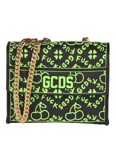 Shop Gcds Logo All-over Shoulder Bag