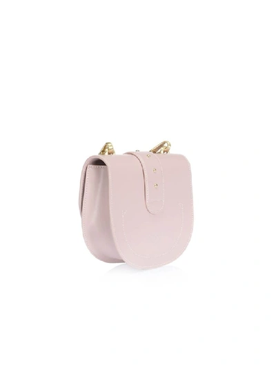Shop Pinko Simply Round Light Pink Love Bag In Light/pink (pink)