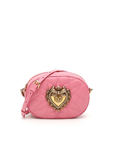 Shop Dolce & Gabbana Devotion Camera Bag In Rosa 4 (pink)