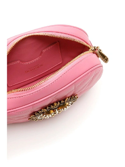 Shop Dolce & Gabbana Devotion Camera Bag In Rosa 4 (pink)