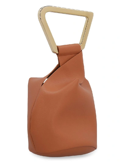 Shop Cult Gaia Astraea Leather Handbag In Saddle Brown