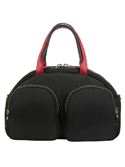 Shop Prada Handbag In Nero/fuoco