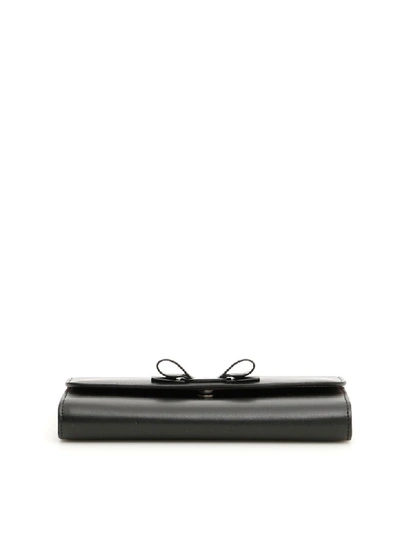 Shop Ferragamo Vara Clutch In Nero (black)