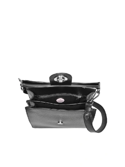 Shop Coccinelle Leila Leather Shoulder Bag In Black
